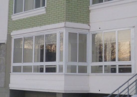 Остекление балкона в домах П-44 - фото 11