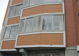 Остекление балкона в домах П-44 - фото 12