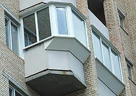 Остекление балкона в домах П-44 - фото 15