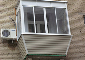 Остекление  балконов с выносом - фото 12