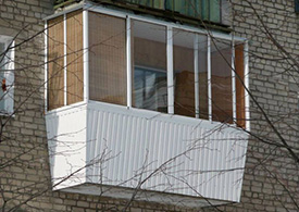 Остекление  балконов с выносом - фото 22