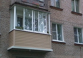 Остекление  балконов с выносом - фото 13